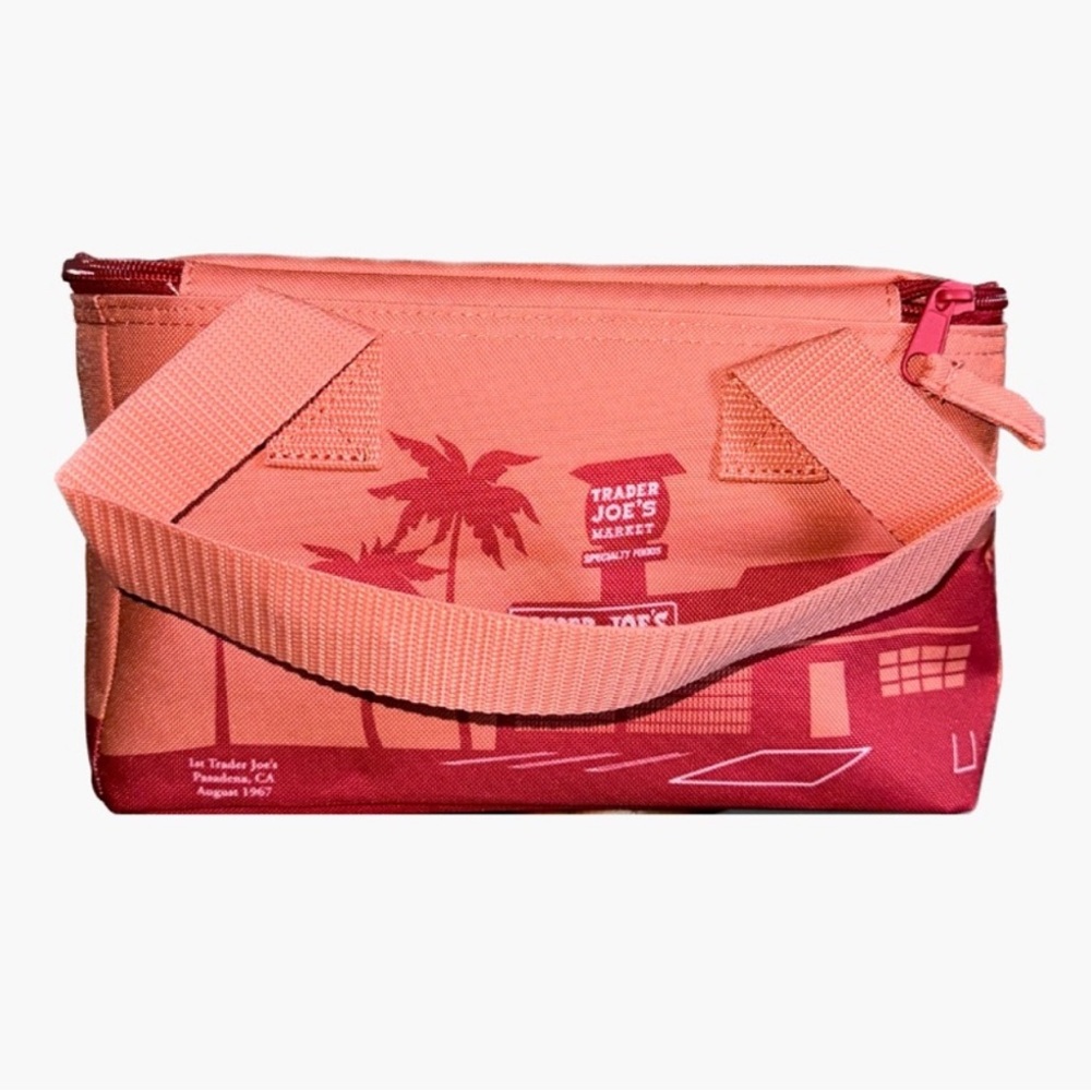 NWT Trader Joe’s Orange Mini Insulated Lunch Bag - Picture 3 of 5